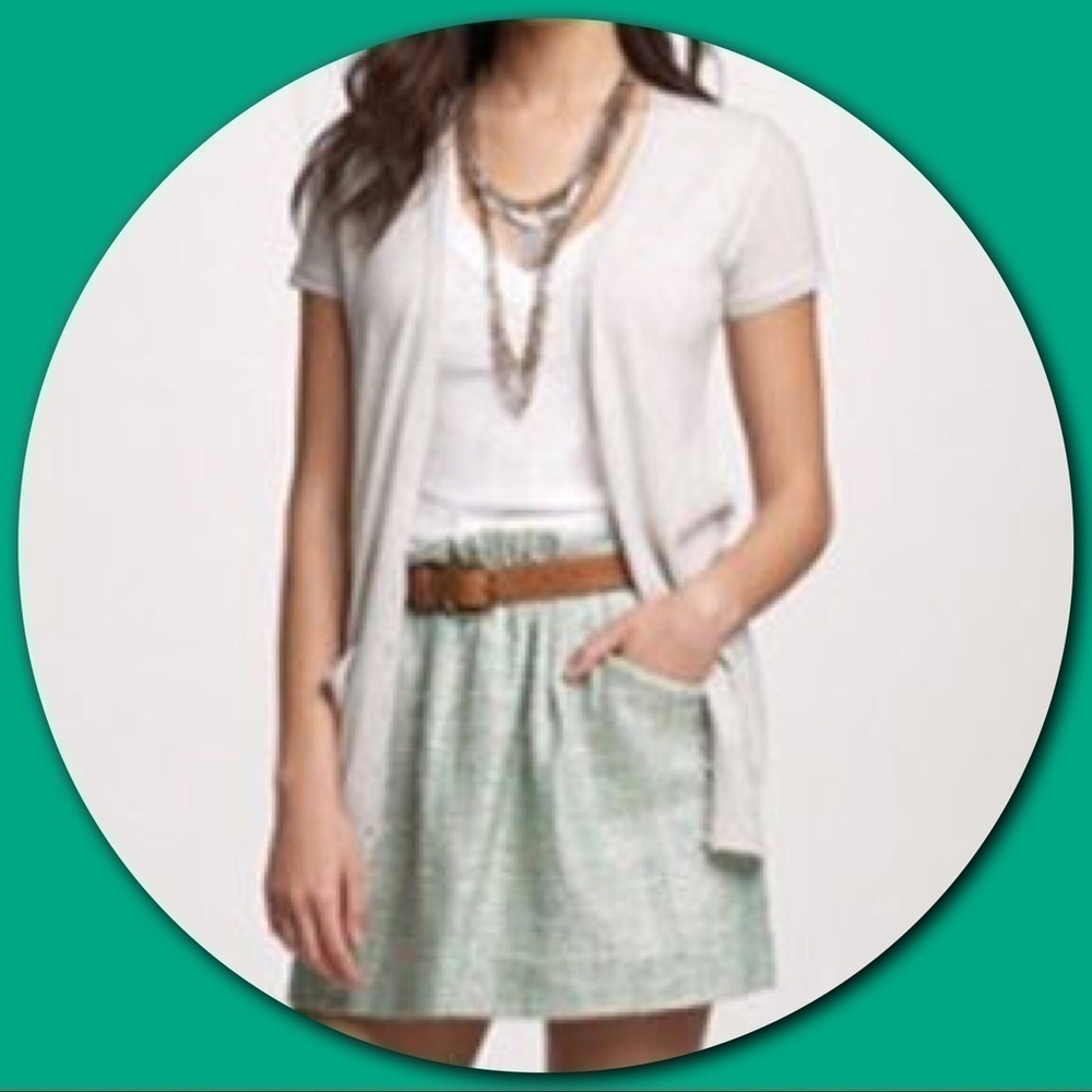 J. CREW FACTORY Surf Tweed Woven Mini Skirt Size 4 - Picture 5 of 6